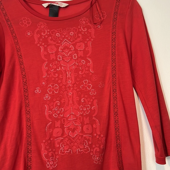 Desigual Tunic/mini dress red size S 3/4 sleeves - Picture 2 of 11